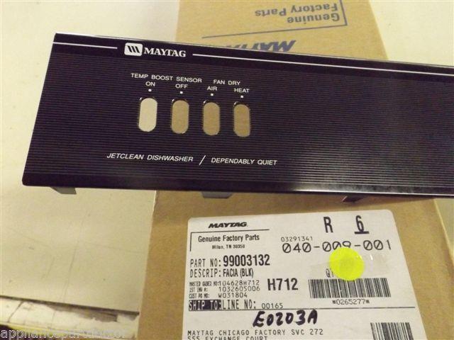 Maytag Dishwasher 99003132 Facia (Blk) NEW IN BOX Maytag Dishwasher 99003132 Facia (Blk) NEW IN BOX
